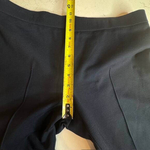 Akris Punto Womens Size 12 Pants Navy Straight Tapered Leg Stretch Viscose - Picture 8 of 12